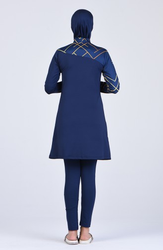 Navy Blue Swimsuit Hijab 20124-01