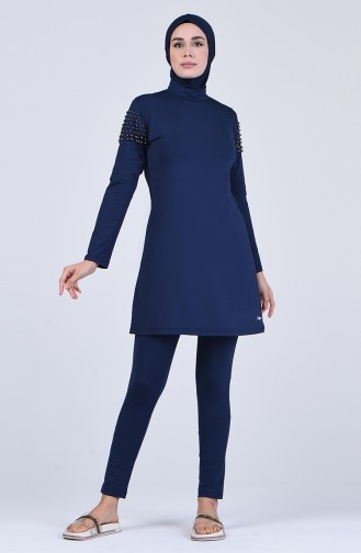 Navy Blue Swimsuit Hijab 20127-01