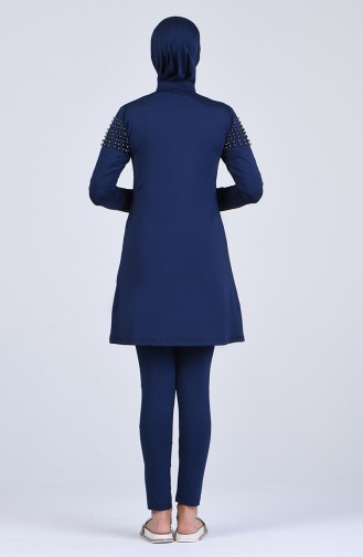 Navy Blue Modest Swimwear 20127-01