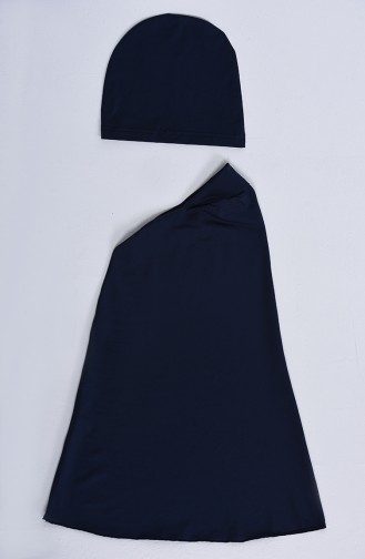 Navy Blue Modest Swimwear 20127-01