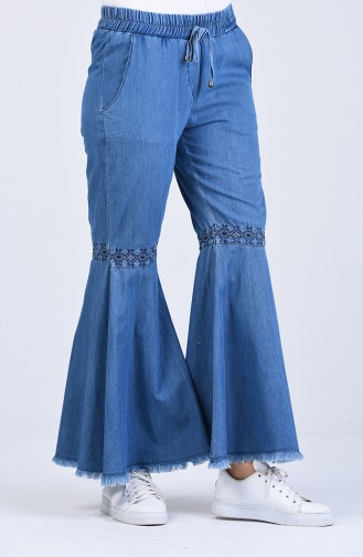  Jeans Schlaghose 8072-01 Jeans Blau 8072-01