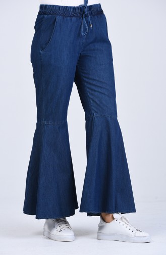 Pantalon Bleu Marine 8074-01