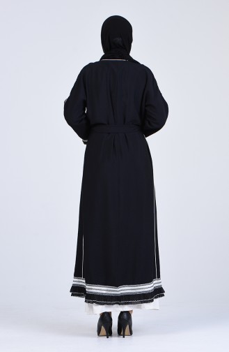 Black Hijab Evening Dress 1079-01