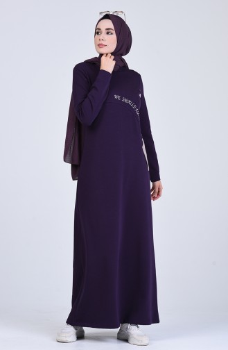 Robe Hijab Pourpre 9147-03