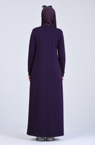 Robe Hijab Pourpre 9147-03