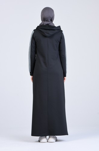 Dunkelblau Hijab Kleider 9199-03