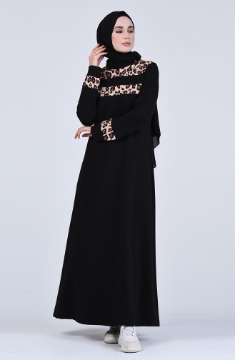 Braun Hijab Kleider 6002S-02