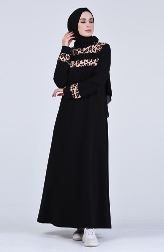Robe Hijab Couleur Brun 6002S-02