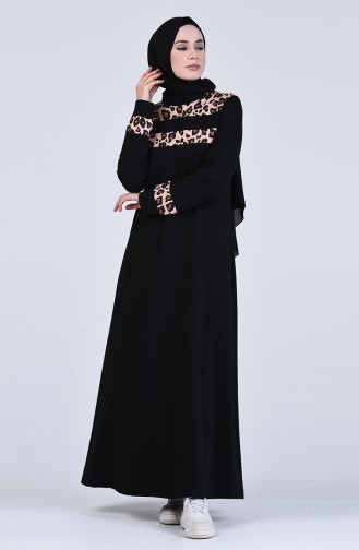 Garnish Dress 6002s-02 Black Brown 6002S-02