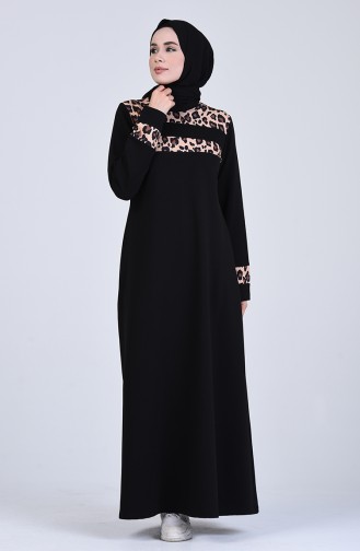 Robe Hijab Couleur Brun 6002S-02