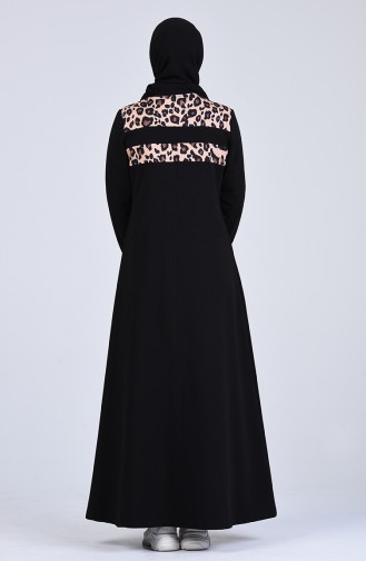 Robe Hijab Couleur Brun 6002S-02