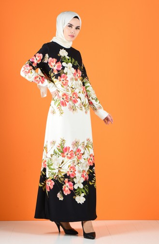 Robe Hijab Noir 8006A-01