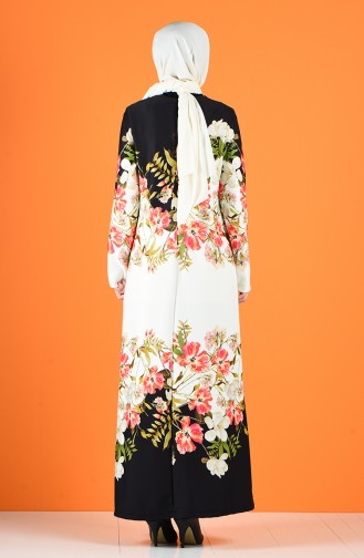 Robe Hijab Noir 8006A-01