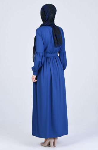 Indigo Hijab Dress 3145-06