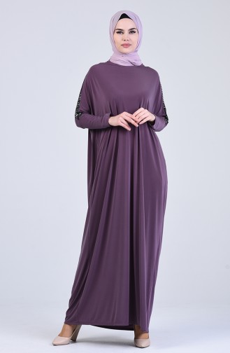 Yarasa Kol Sandy Elbise 1006-01 Lila