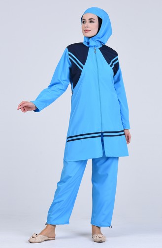 Blue Swimsuit Hijab 28119