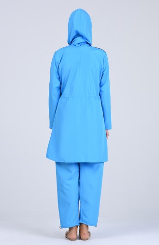 Blau Hijab Badeanzug 28119