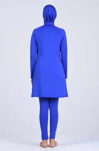 Saks-Blau Hijab Badeanzug 20115-01