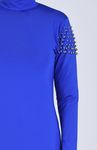 Saks-Blau Hijab Badeanzug 20127-02