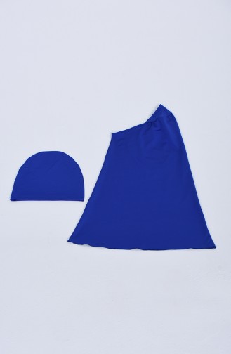 Saks-Blau Hijab Badeanzug 20146-02