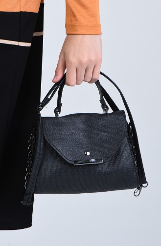 Black Shoulder Bags 10691SI