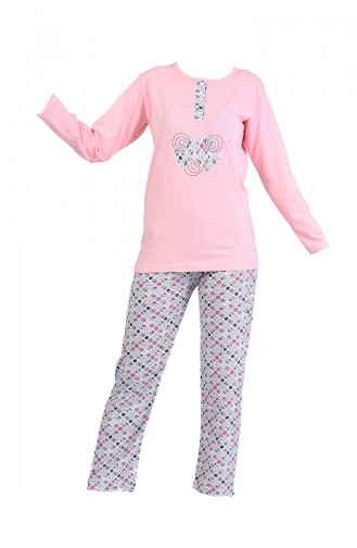 Lachsrosa Pyjama 2600-02