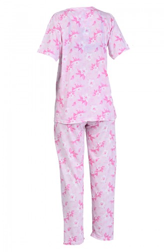 Beige-Rose Pyjama 6001-01