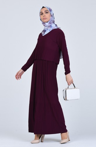 Purple İslamitische Jurk 1001-02