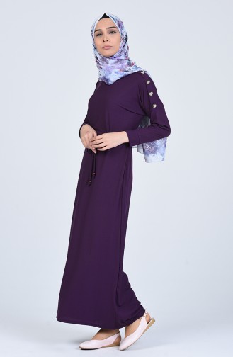 Lila Hijab Kleider 1007-02