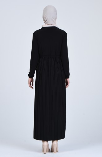Lace Detailed Sandy Dress 1011-01 Black 1011-01