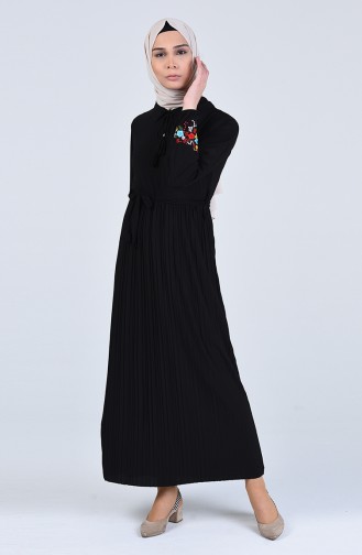 Black Hijab Dress 1012-06