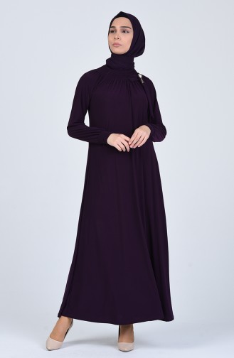 Robe Hijab Pourpre 1014-05