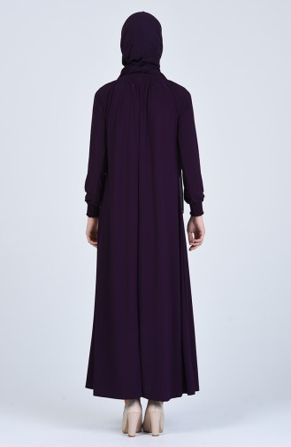 Lila Hijab Kleider 1014-05