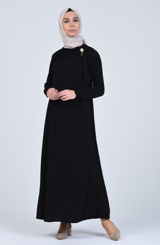Robe Hijab Noir 1014-06