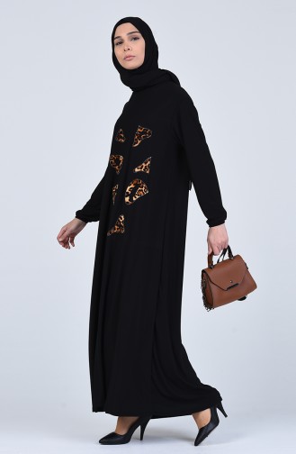 Robe Hijab Noir 1016-01