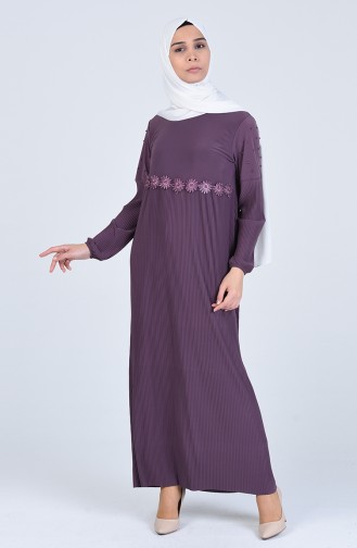 Lila Hijab Kleider 1017-01