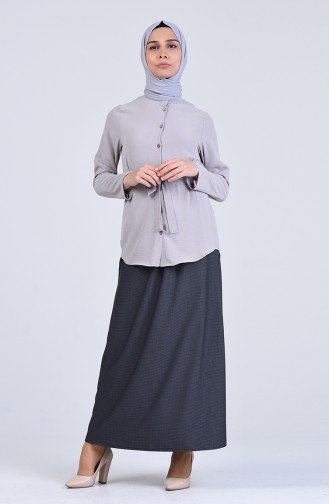 Dark Gray Skirt 3276ETK-02