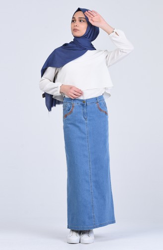 Denim Blue Skirt 0515-01