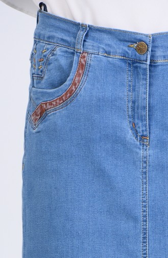 Jeansblau Rock 0515-01