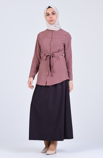 Dusty Rose Overhemdblouse 1425-04