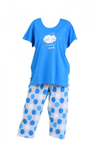 Dunkelblau Pyjama 812051-B