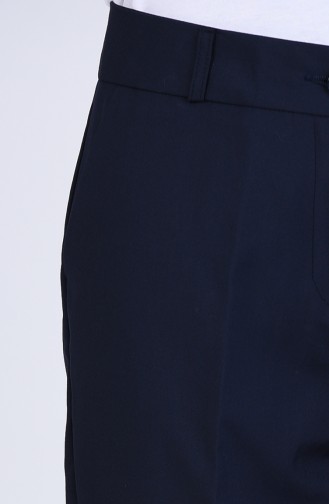 Cepli Klasik Düz Paça Pantolon 1508PNT-08 Koyu Lacivert
