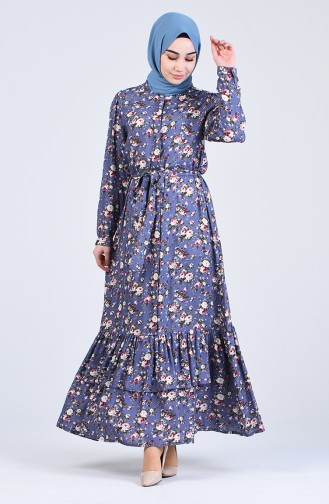 Purple Hijab Dress 1001-01