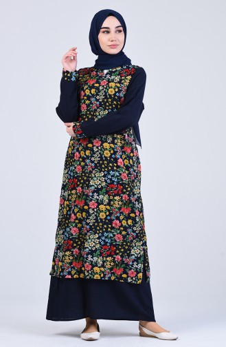 Robe Hijab Bleu Marine 1111-01