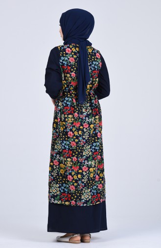 Robe Hijab Bleu Marine 1111-01