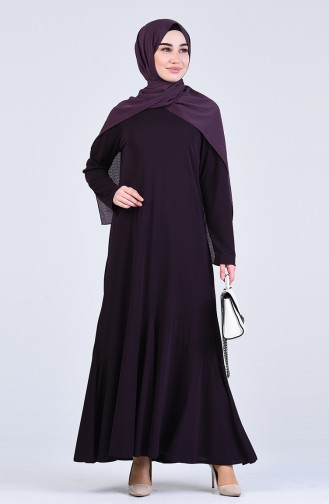 Lila Hijab Kleider 0043-03