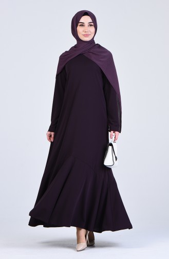 Purple Hijab Dress 0043-03