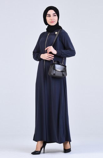 Anthrazit Hijab Kleider 1013-01