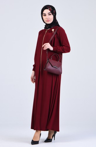 Brooch Sandy Dress 1013-03 Burgundy 1013-03