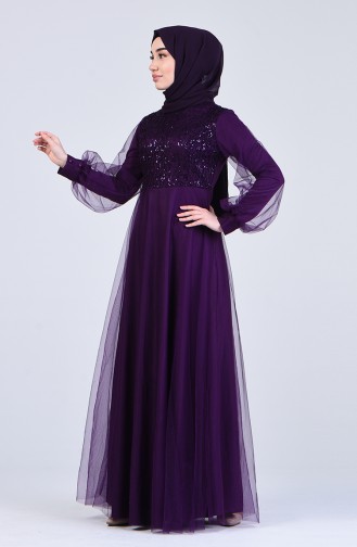 Robe Hijab Pourpre 5007-02